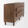 69940 - Astrid 71L x 17W x 30.3H Medium Brown Solid Wood 6 Drawer Sideboard