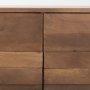 69940 - Astrid 71L x 17W x 30.3H Medium Brown Solid Wood 6 Drawer Sideboard