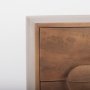 69941 - Astrid  36L x 17W x 30.3H Medium Brown Solid Wood 3 Drawer Cabinet