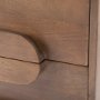 69941 - Astrid  36L x 17W x 30.3H Medium Brown Solid Wood 3 Drawer Cabinet