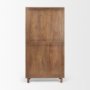 69942 - Astrid 36.0L x 17.0W x 70.0H Medium Brown Solid Wood Armoire