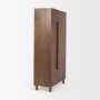 69942 - Astrid 36.0L x 17.0W x 70.0H Medium Brown Solid Wood Armoire
