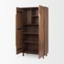 69942 - Astrid 36.0L x 17.0W x 70.0H Medium Brown Solid Wood Armoire