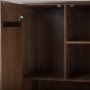 69942 - Astrid 36.0L x 17.0W x 70.0H Medium Brown Solid Wood Armoire
