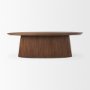 69961-AB - Lance 94"L x 50"W x30"H Medium Brown Solid Wood Oval Dining Table