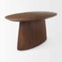 69961-AB - Lance 94"L x 50"W x30"H Medium Brown Solid Wood Oval Dining Table