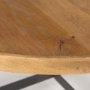 70062 - Marquisa 42" Round Medium Brown Wood W/Black Metal Large Coffee Table
