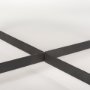 70062 - Marquisa 42" Round Medium Brown Wood W/Black Metal Large Coffee Table