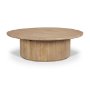 69878 - Terra 48L x 48W x 15H Light Brown Wood Round Coffee Table