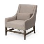 68587 - Kensington Beige Linen Fabric and Wood Accent Chair