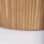 69876 - Terra 48L x 28W x 15H Light Brown Wood Oval Fluted Coffee Table