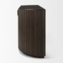 69883 - Terra 72L x 18W x 32H Dark Brown Wood Fluted Sideboard