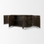 69883 - Terra 72L x 18W x 32H Dark Brown Wood Fluted Sideboard