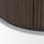 69883 - Terra 72L x 18W x 32H Dark Brown Wood Fluted Sideboard