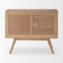 69889 - Sable 37.0L x 17.0W x 30.5H Light Brown Wood Accent Cabinet