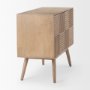 69889 - Sable 37.0L x 17.0W x 30.5H Light Brown Wood Accent Cabinet