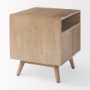 69891 - Sable  19.0L x 19.0W x 21.5H Light Brown Wood Side Table