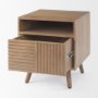 69891 - Sable  19.0L x 19.0W x 21.5H Light Brown Wood Side Table