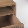 69891 - Sable  19.0L x 19.0W x 21.5H Light Brown Wood Side Table