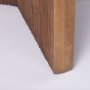 69921 - Enzo 32" Round Tabletop w/ Fluted Wood Base Foyer Accent Table