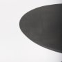 69926-AB - Maxwell 32" Round Black-Brown Wood w/ Black Metal Pedestal Bistro Table