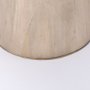 69927-AB - Maxwell 32" Round Light Wood Tabletop & Base w/ Gold Metal Accent Pedestal Bistro Table