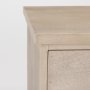 69931 - Braxton  33.5L x 18.5W x 31.5H Beige Wood W/Black Accents 2 Door Accent Cabinet