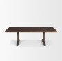 69963 - Viktor 55"L Dark Brown Solid Wood Coffee Table