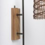 70045 - Kiley 28.0L x 7.0W x 15.6H Brown Woven Shade W/Black Metal Wall Sconce