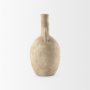 69805 - Zenni 6.1L x 6.1W x 12.0H Warm Beige Ceramic Vase