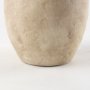 69805 - Zenni 6.1L x 6.1W x 12.0H Warm Beige Ceramic Vase