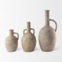 69805 - Zenni 6.1L x 6.1W x 12.0H Warm Beige Ceramic Vase
