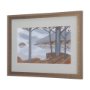14255 - Windy Day by Mercana Studio a Hand Embellished Textured Framed Art Print Matted under Glass