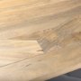 69847-AB - Maxton Light Brown Wood w/ Dark Gunmetal Iron Metal Dining Table