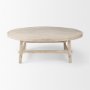 69995 - Rosie  48.0L x 48.0W x 16.0H Round Blonde Wood Coffee Table