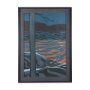 14269 - Sea bay at night I by Mercana Studio a Hand Embellished Textured Framed Art Print