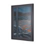 14269 - Sea bay at night I by Mercana Studio a Hand Embellished Textured Framed Art Print