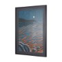 14270 - Sea bay at night II by Mercana Studio a Hand Embellished Textured Framed Art Print