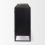 69886 - Sloan 80.0L x 17.0W x 36.0H Black Wood W/Black Metal Frame Sideboard
