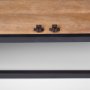 69886 - Sloan 80.0L x 17.0W x 36.0H Black Wood W/Black Metal Frame Sideboard