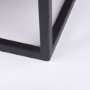 69886 - Sloan 80.0L x 17.0W x 36.0H Black Wood W/Black Metal Frame Sideboard