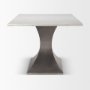 69848-AB - Maxton 79.0L x 39.0W x 30.0H Marble Top w/ Gunmetal Base Dining Table