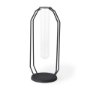 69779 - Aria 4.5L x 3.9W x 11.0H Metal and Glass Holder Object