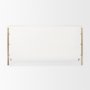 69759 - Savannah White Fir Veneer w/ Gold Metal Accents 6-Drawer Sideboard