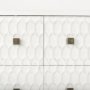 69759 - Savannah White Fir Veneer w/ Gold Metal Accents 6-Drawer Sideboard