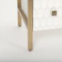 69759 - Savannah White Fir Veneer w/ Gold Metal Accents 6-Drawer Sideboard