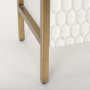 69760 - Savannah White Fir Veneer w/ Gold Metal Accent 2-Door Accent Cabinet