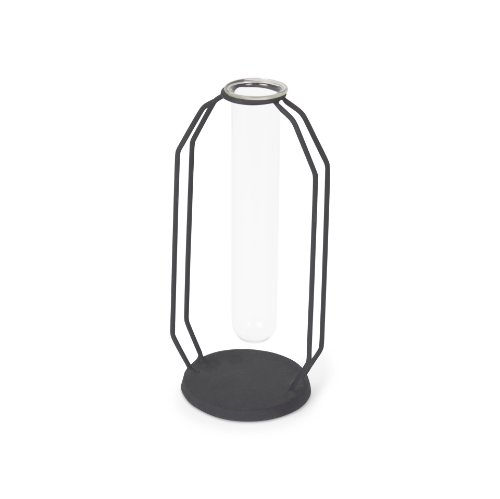 69780 - Aria 4.3L x 3.9W x 9.6H Metal and Glass Decorative Accent