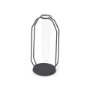 69780 - Aria 4.3L x 3.9W x 9.6H Metal and Glass Decorative Accent