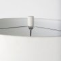 68340 - Melanie 17.0L x 17.0W x 30.5H White Shade W/White Base Table Lamp